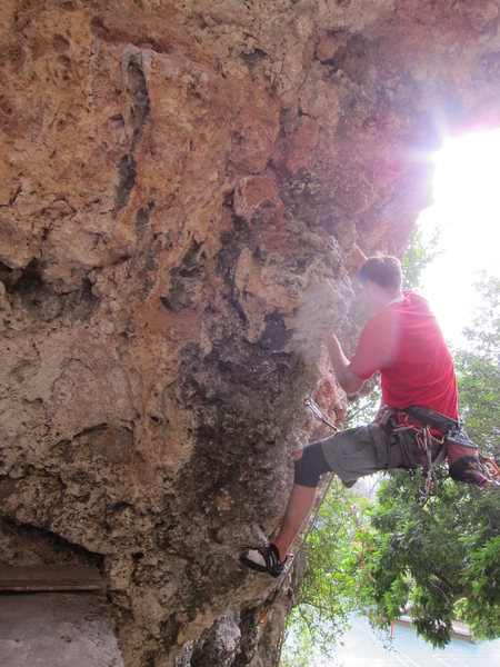 Matt G climbing
