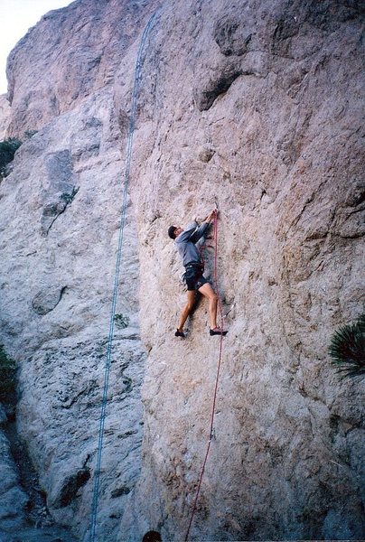Clipping on Head-on Collision (5.12a), Williamson Rock