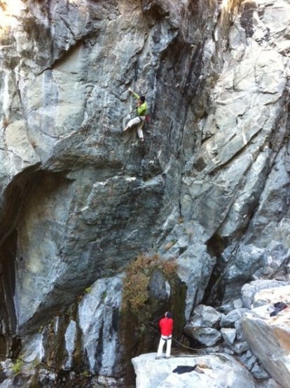 Mike and Josh working Game of Thrones .12c. Emeralds Gorge.