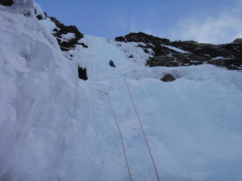 Pitch 3, still 100m to the top.