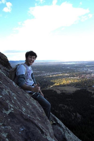 Peak of our first free solo! GOODTIMES.