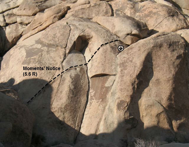 Moment's Notice (5.6 R), Joshua Tree NP