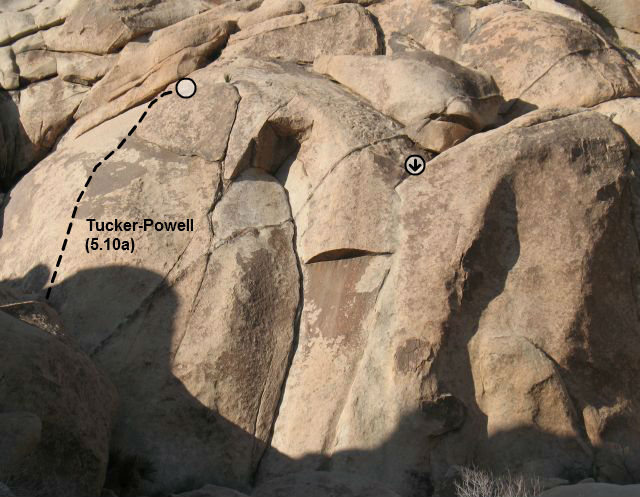 Tucker-Powell (5.10a), Joshua Tree NP