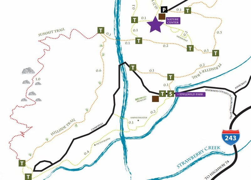 Idyllwild Park Trail Map Trail Map For Idyllwild County Park