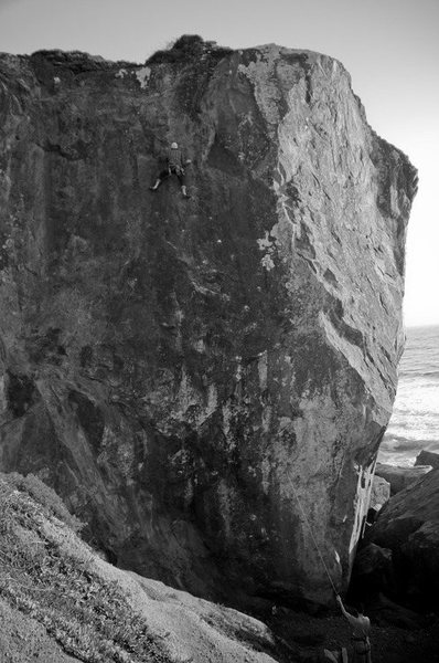 Really fun crimpy climb. Photo by mark sommer