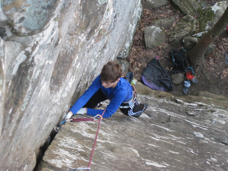 Matt cruising up Poison Ivy