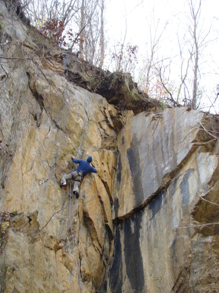 Rock Climbing in West Wall, Birdsboro Quarry