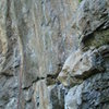Uncharted Territory, Belay chains located in the left of photo.<br>
