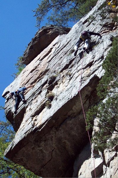 Almost Heaven nothing... this IS Heaven. Climbing parallel to my young friend Andreas on a perfect fall day.