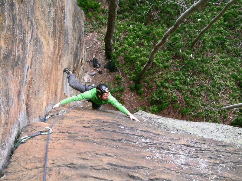 Into the second crux