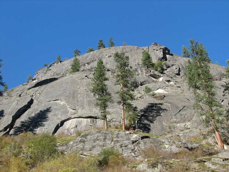Fat Albert climbs the obvious arch in the bottom of this photo.