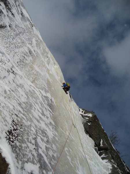 The top pitch of Siamese Right, Potter Mountain.