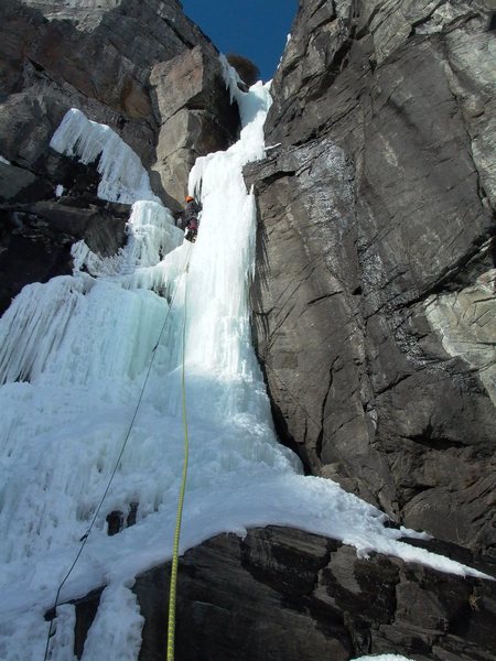 Climber leads Drop, Swim, or Die.