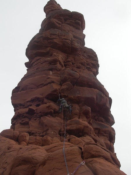 Leading Pitch 1 (C2+) on Standing Rock.