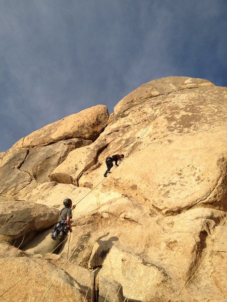 Climbing Barely Crakin' (5.5). 