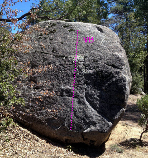 West face of the MEH boulder