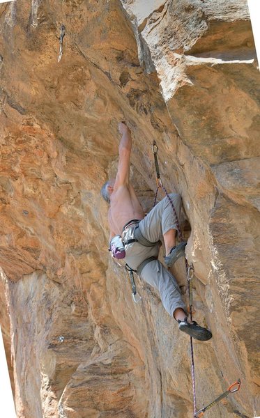 Start of the business... in the alcove on Brokehold Mtn.
