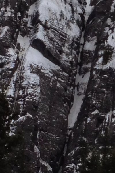 Closer view of center of route.