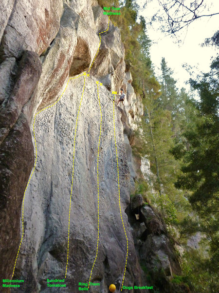 Left end of Millennium Wall