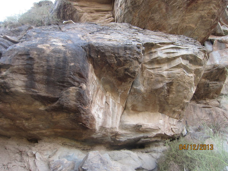 Pretty sure this is it. I don't know where the actual line climbs.