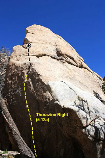 Thorazine Right (5.12a), Joshua Tree NP