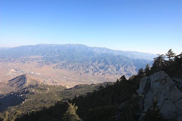 Looking from Grandview Point on Black Mountain, San Gorgonio Mountain