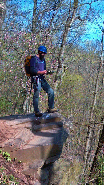 Trying to figure out what the hell buttress we were at...somewhere at Stover.