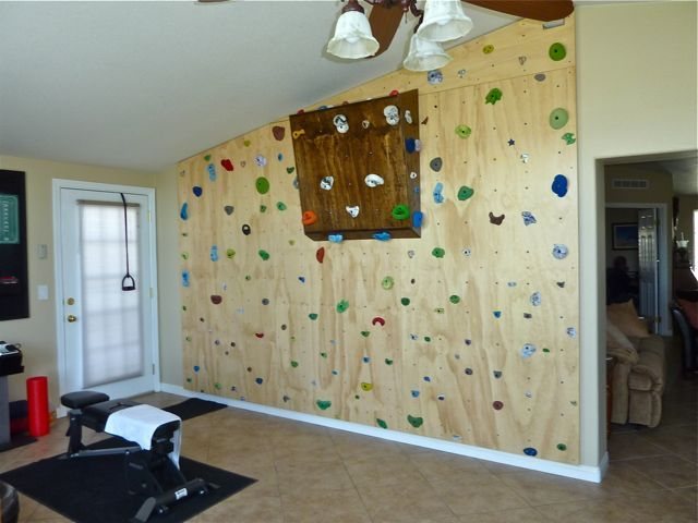 We built a wall in our house because practice makes perfect, right? HaHa!!!