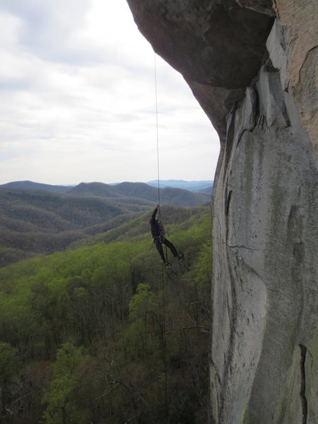 nate jugging the haul line