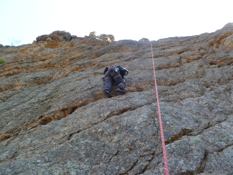 Cindy midway up.