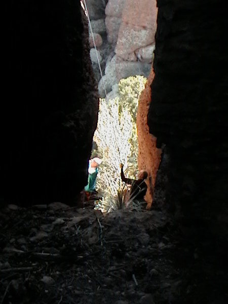 Working on the line Gypsy Conditions, down inside the Troll Hut.