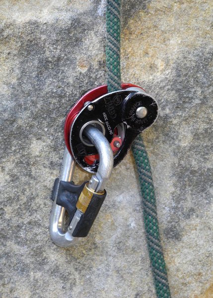 Petzl Minitraxion Device, My Preferred Device For Top-rope Soloing.