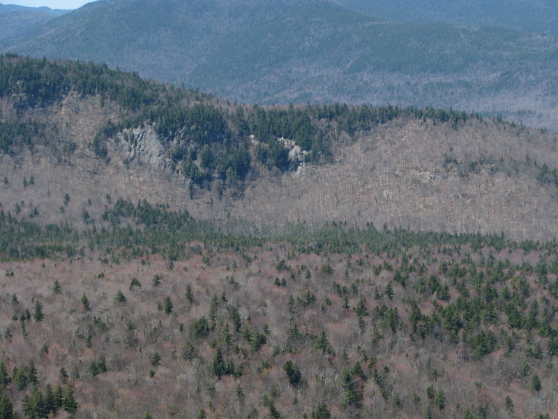 The right-hand most of the Northeastern crags, closest to Sawyer Pond
