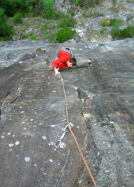 Dylan following the fifth pitch of Coachs Fables. (Photo: Defecto)