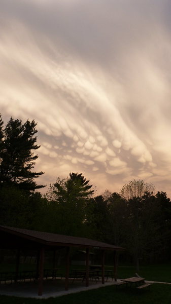 Cool cloud formation over the park.  Photo taken 5/14/13.