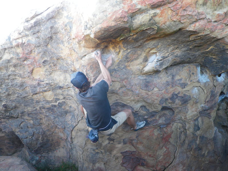 Myself on the traverse