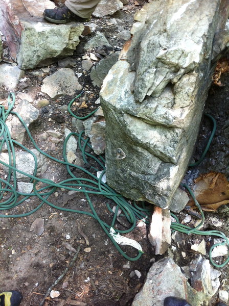 first bolt of Continuance. No one was hurt but be careful where you grab and step at talking headwall.