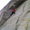 Good climbing on good rock. Pitch 1 of Big Horn Air Raid