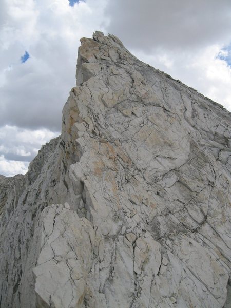 Upper portion of the class 4 face to the summit. The best part of the whole route.