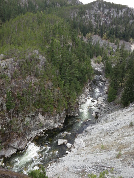 The Cheakamus River from the top of Star Chek