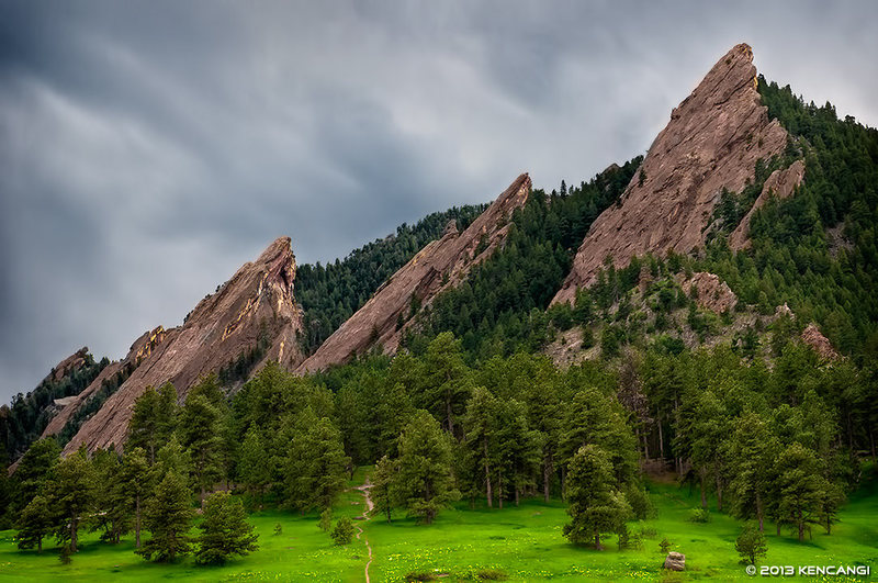 Climbing In Flatirons, Boulder