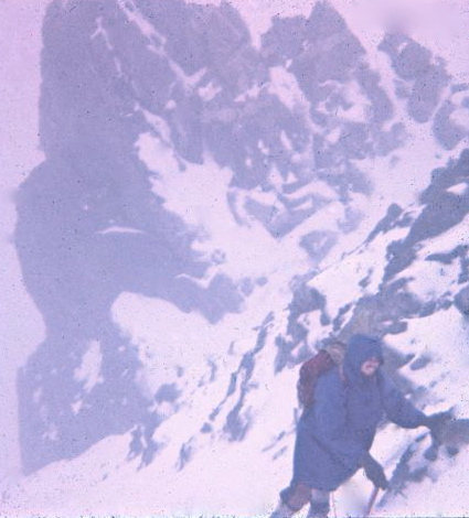 Phil Gleason, 1967. Having fun near the ridge.