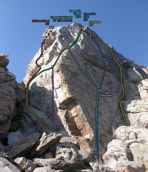 Alpine Rock route topo.