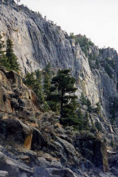 Tahquitz quality granite. Embudo River Canyon, Taos County NM.