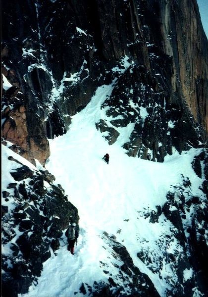 Cliff & Ed heading in to the Notch, January 1977