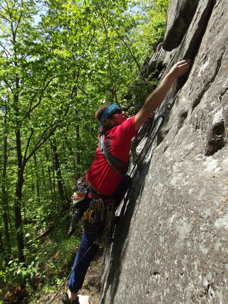 Jonathan Garlough on the opening moves<br>
Photo by Jason Denver