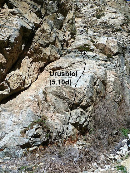 Urushiol (5.10d), Frustration Creek