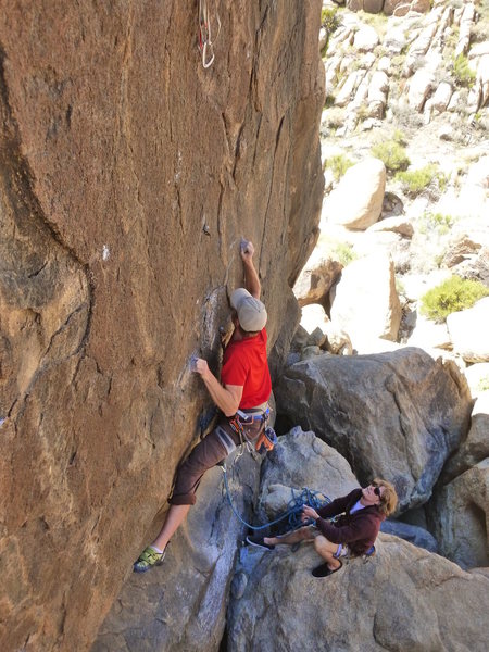 At the crux start.