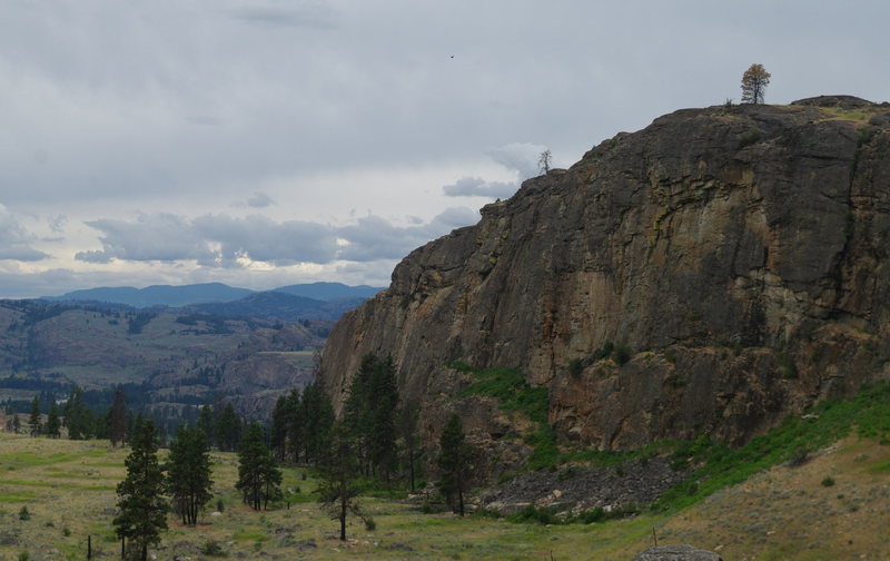 View of the South Canyon from the north (Okanokan River in the distance)