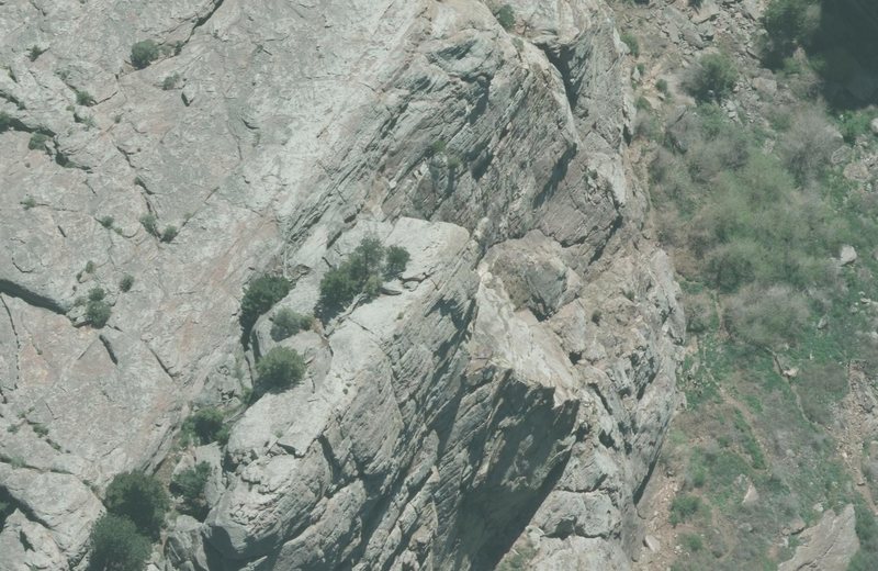 Quite the stare.... right down the Naked Edge edge... from about 3500 feet above. Taken with 50mm medium format digital aerial mapping camera system.